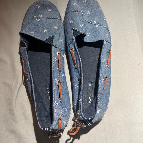 Nautica Womens Shoes Size 8.5 Nautical Anchors - Picture 4 of 6
